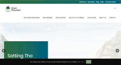 Desktop Screenshot of greenmountain.no