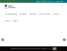 Tablet Screenshot of greenmountain.no
